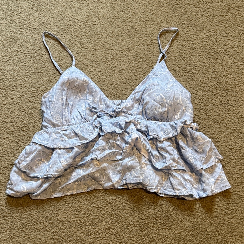 Hollister Light Blue Floral Camisole